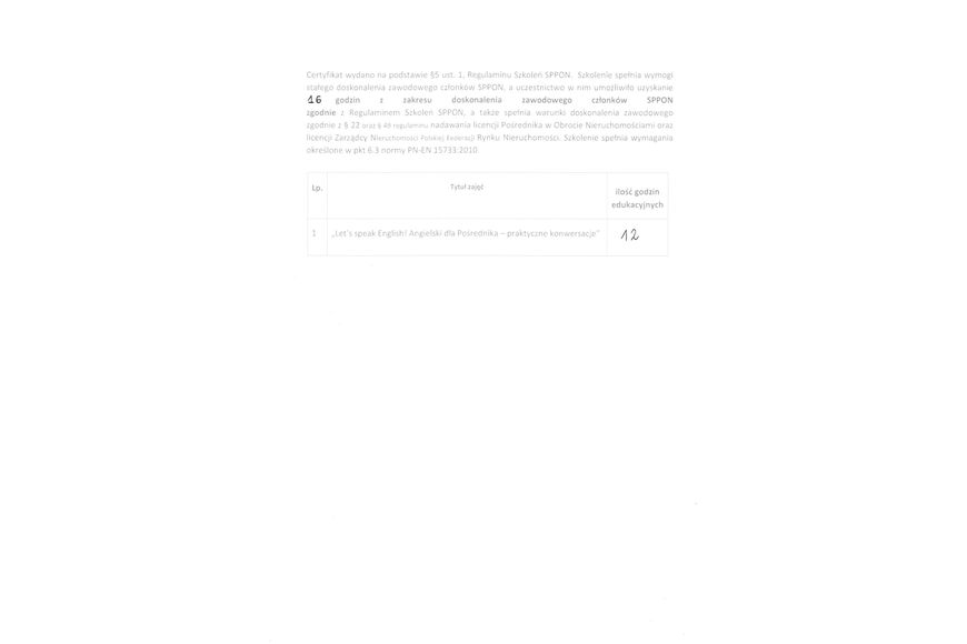 Zdjęcie certyfikatu